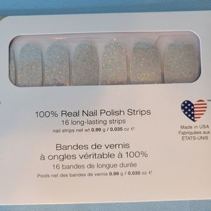 Color Street nails polish strips - Fort Worth It (silver glitter)